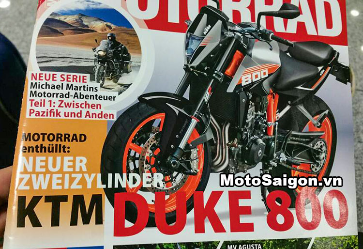 KTM Duke 800 mẫu xe moto mới 2017 của KTM