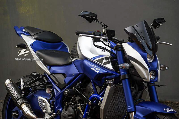 Ngắm Yamaha MT-03 độ đầu đèn & bánh lớn cực chất của biker nước ngoài 16