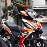 Winner 150 màu trắng dán tem decal Repsol