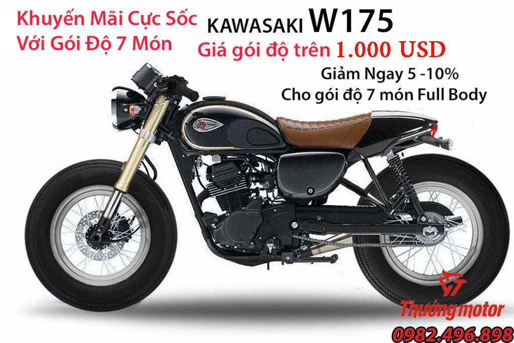 Gói độ Zeus Cafe Racer cho Kawasaki W175 giá trên 30 triệu đồng ...